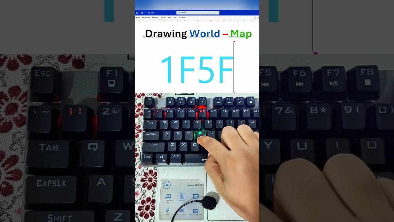 Press This Shortcut to Draw a World Map in MS Word &ndash; It Feels Like Magic! #keyboard #world #map #MS