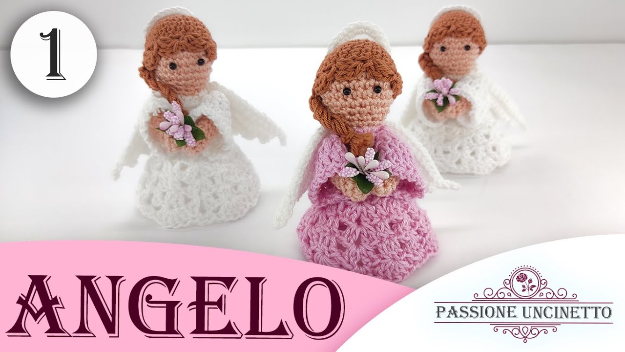 TUTORIAL: Angelo amigurumi Parte 1 (testa, corpo e capelli)