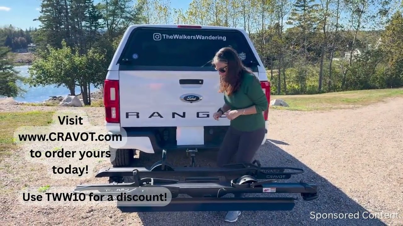 CRAVOT Bike Rack First Trip Follow Up! #thewalkerswandering #cravot #CravotBikeRack #ebike #bikerack