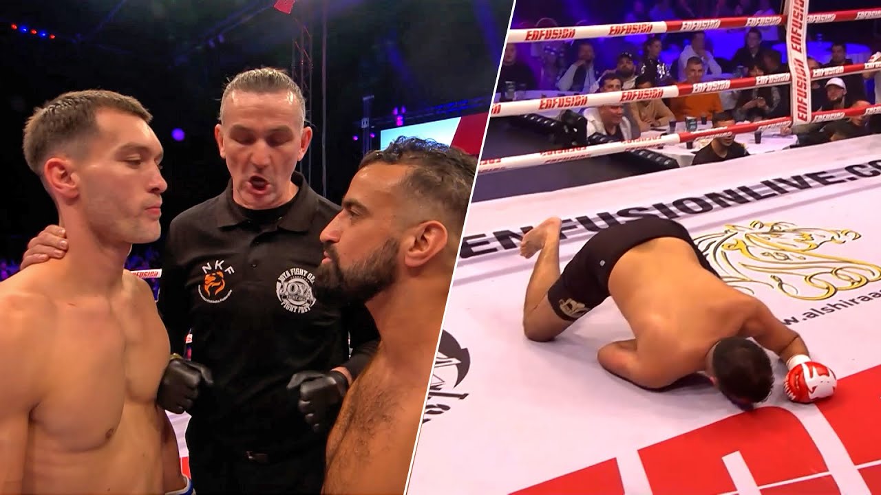 Knocked Out With The Two Piece Combo! Minkenberg vs Bouanani