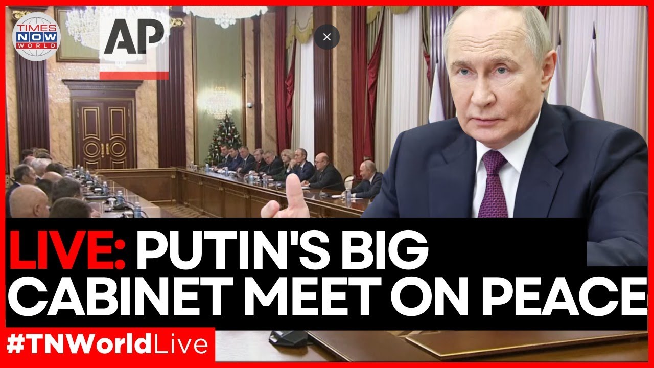 PUTIN'S PEACE PLAN LIVE | Russian President Chairs Cabinet Meeting on Ukraine Strategy | TN World