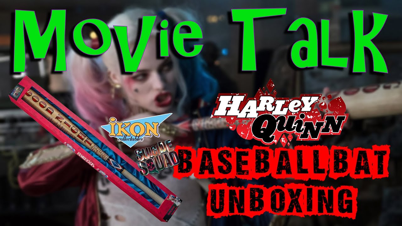 Ikon Collectibles Harley Quinn Suicide Squad baseball bat replica unboxing