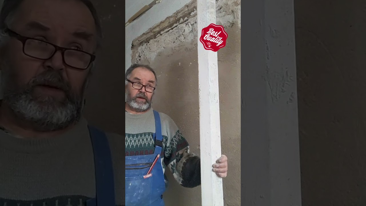 Wand verputzen, Oberputz und Edelputz aufbringen und gerde, glatt und wellenfrei abziehen