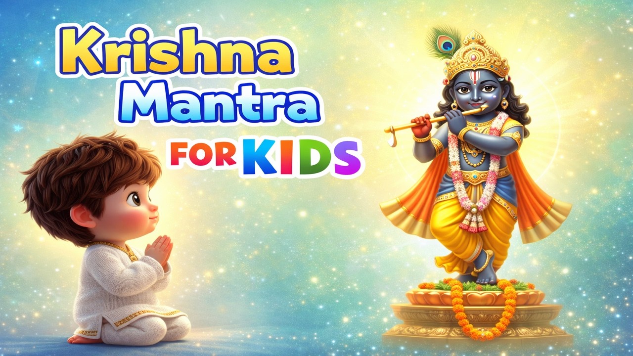 ॐ नमो भगवते वासुदेवाय | Krishna Mantra for Kids | Calm Chant