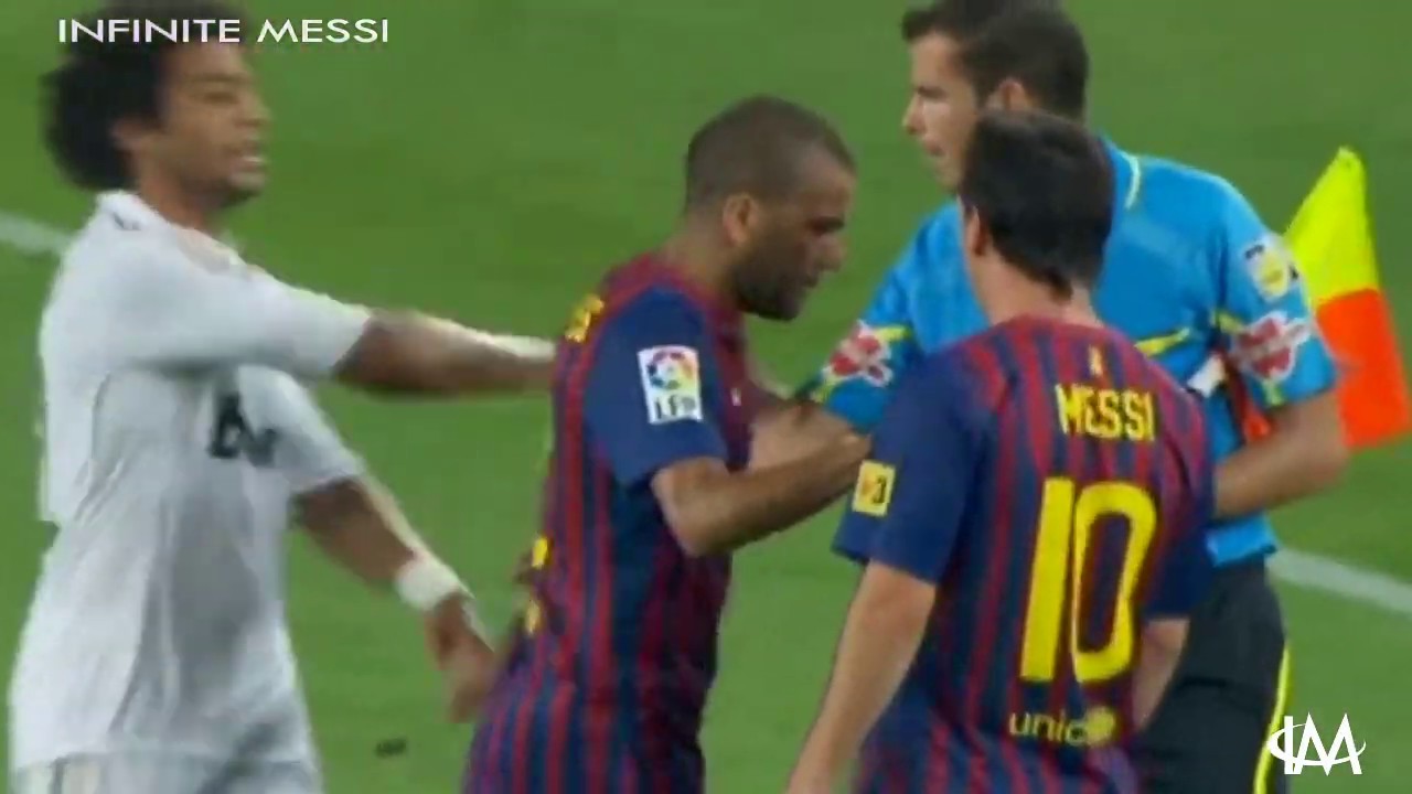 Messi vs Marcelo fight