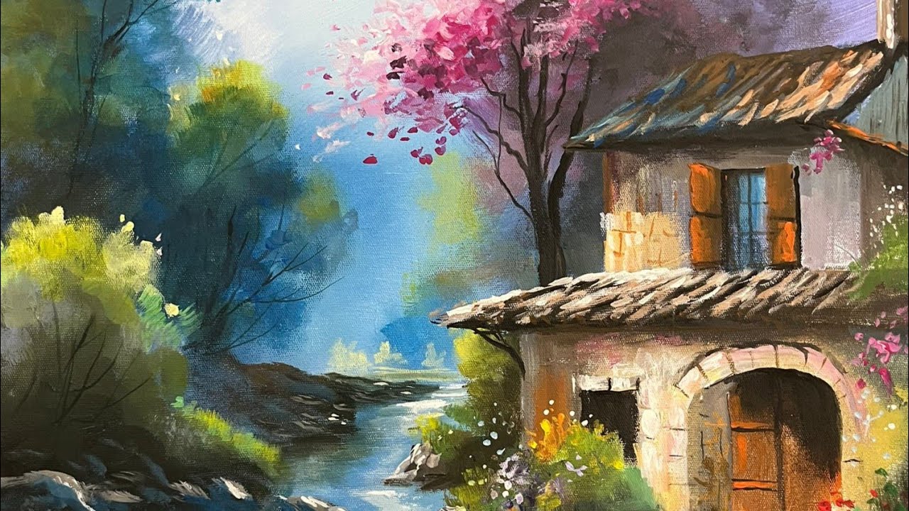 Manzara   Akrilik Boya  Landscape Acrylic Painting Art