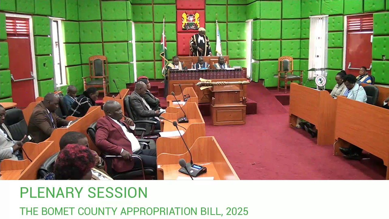 BOMET COUNTY ASSEMBLY PLENARY SESSION