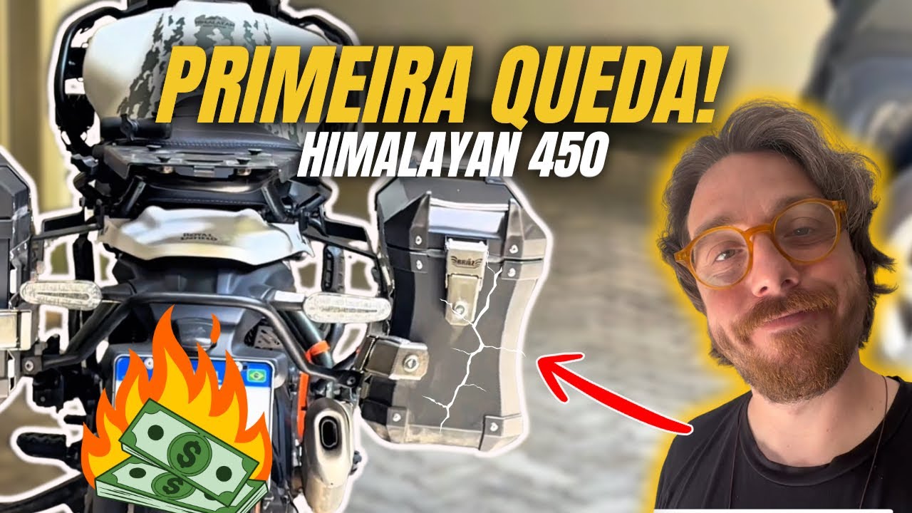 MINHA HIMALAYAN 450 FOI ATROPELADA! #himalayan450 #royalenfieldbrasil 