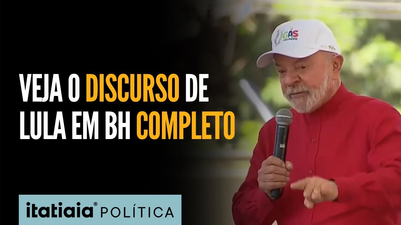 VEJA A ÍNTEGRA DO DISCURSO DE LULA NO AGLOMERADO DA SERRA, EM BELO HORIZONTE