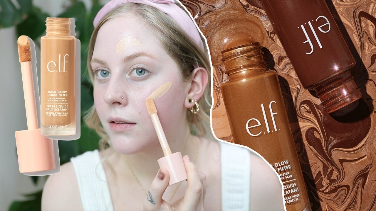 ELF Halo Glow Liquid Filter Shade 1 vs. Charlotte Tilbury Flawless Filter Fair
