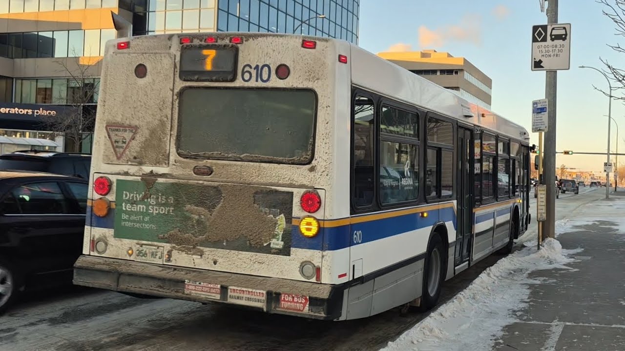 3rd Ride Onboard Regina Transit 2006 NovaBUS LFS #610