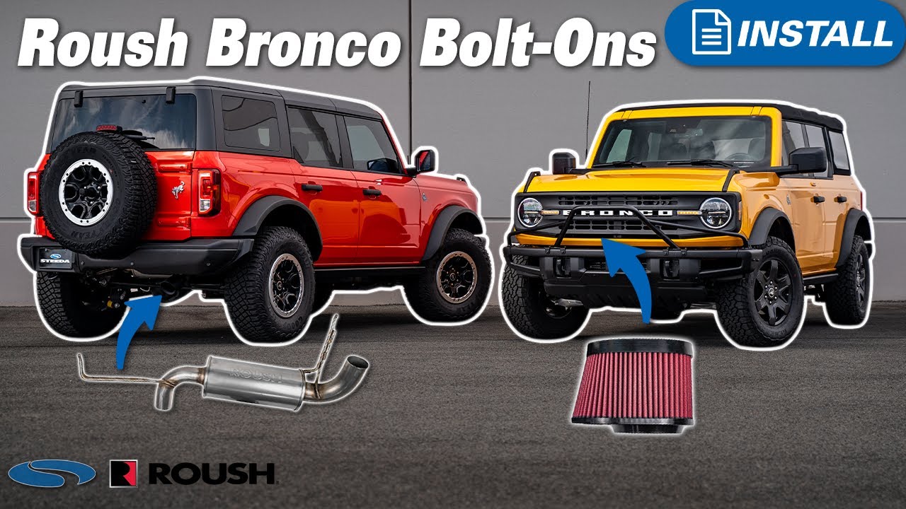 2.3L & 2.7L Broncos Get Roush Upgrades | Cold Air Intake & Axle-Back Install & Dyno