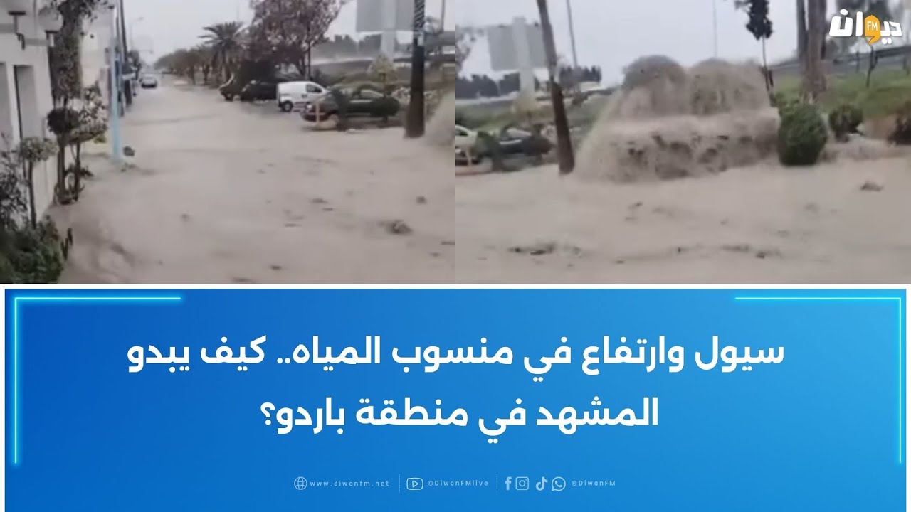 سيول وارتفاع في منسوب المياه.. كيف يبدو المشهد في منطقة باردو؟