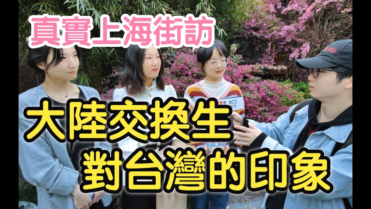 大陸交換生分享在台灣的真實所見所感｜對台灣人民的印象｜台灣美食小吃推薦｜最喜歡的台灣經典電影 偶像劇和明星｜難忘的寶島景點風光｜上海人民公園街頭採訪 上海街訪vlog