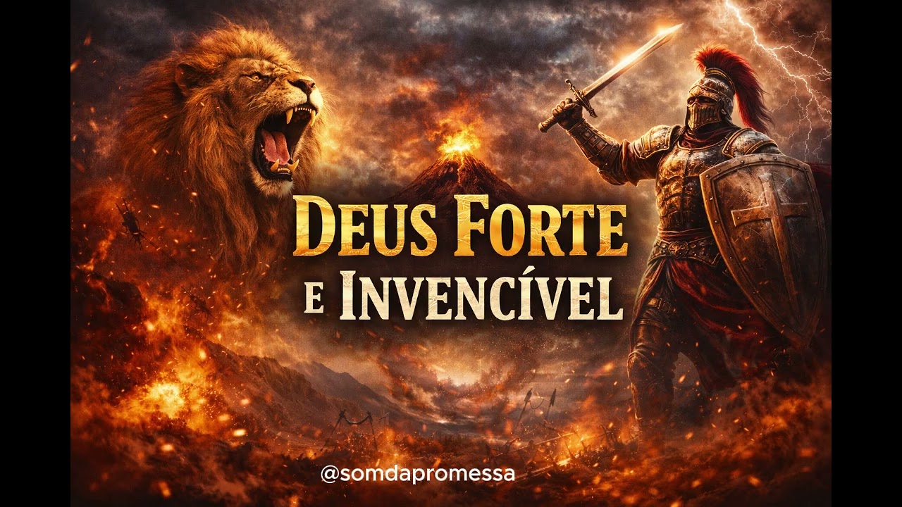 “Deus Forte e Invencível” /Se o medo me cercar Tua voz me chamará