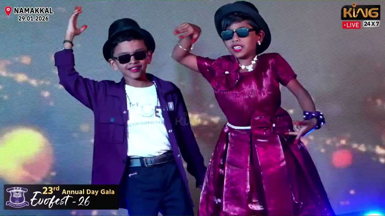 Retro Remix Song | Mass Dance Performance | Children's Park School | Evofest - 26 | 23rd Annual Day