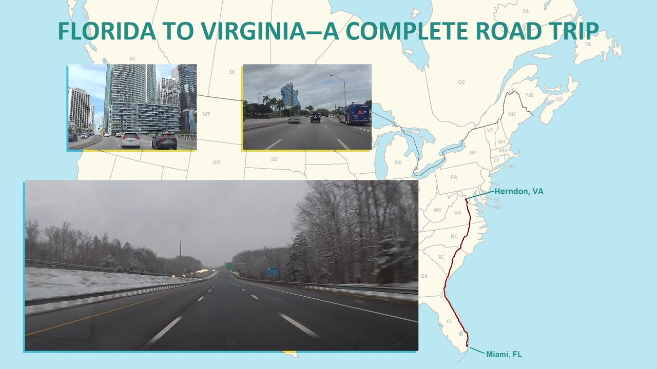Miami, FL to Herndon, VA: A Complete Winter Road Trip