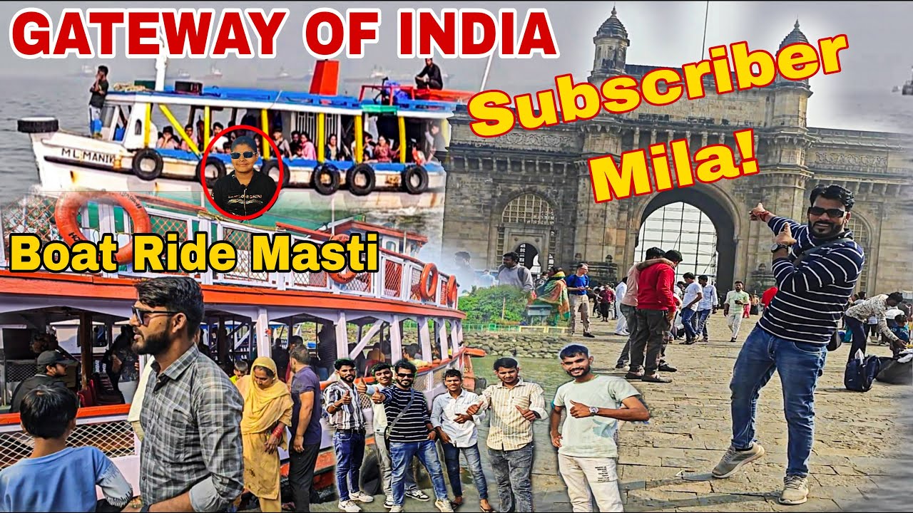 Gateway of India Mumbai | Taj Hotel View & Family Boating Ride Vlog 