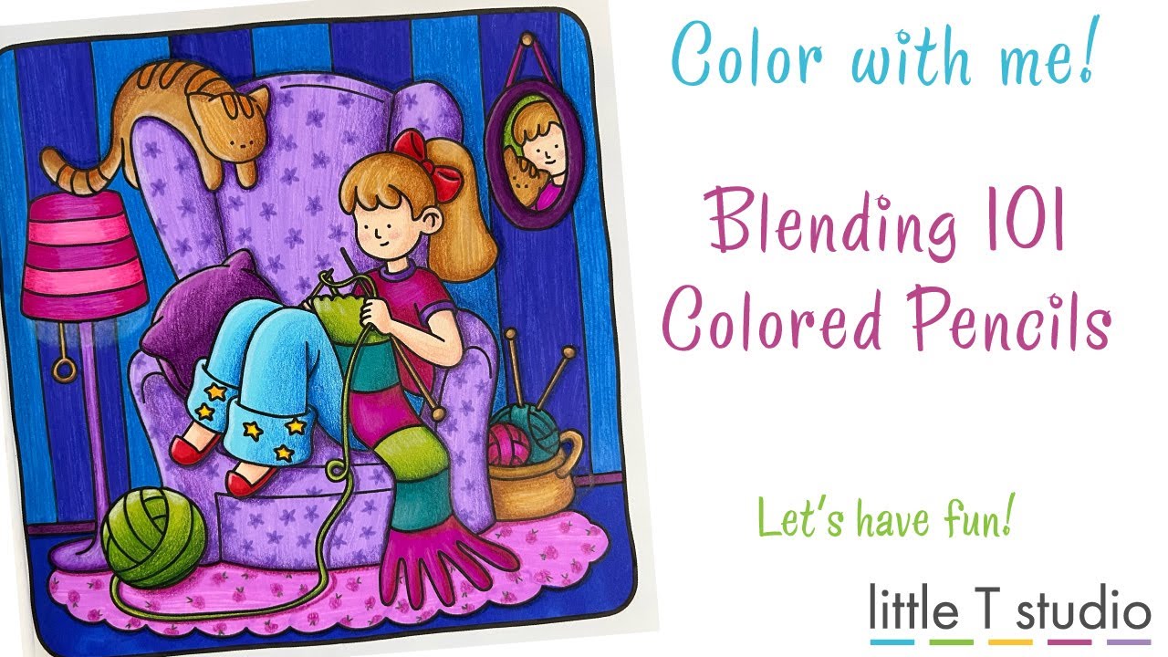 How to Blend Colored Pencils - Beginner 101 - Colored Pencil Blending and Shadows