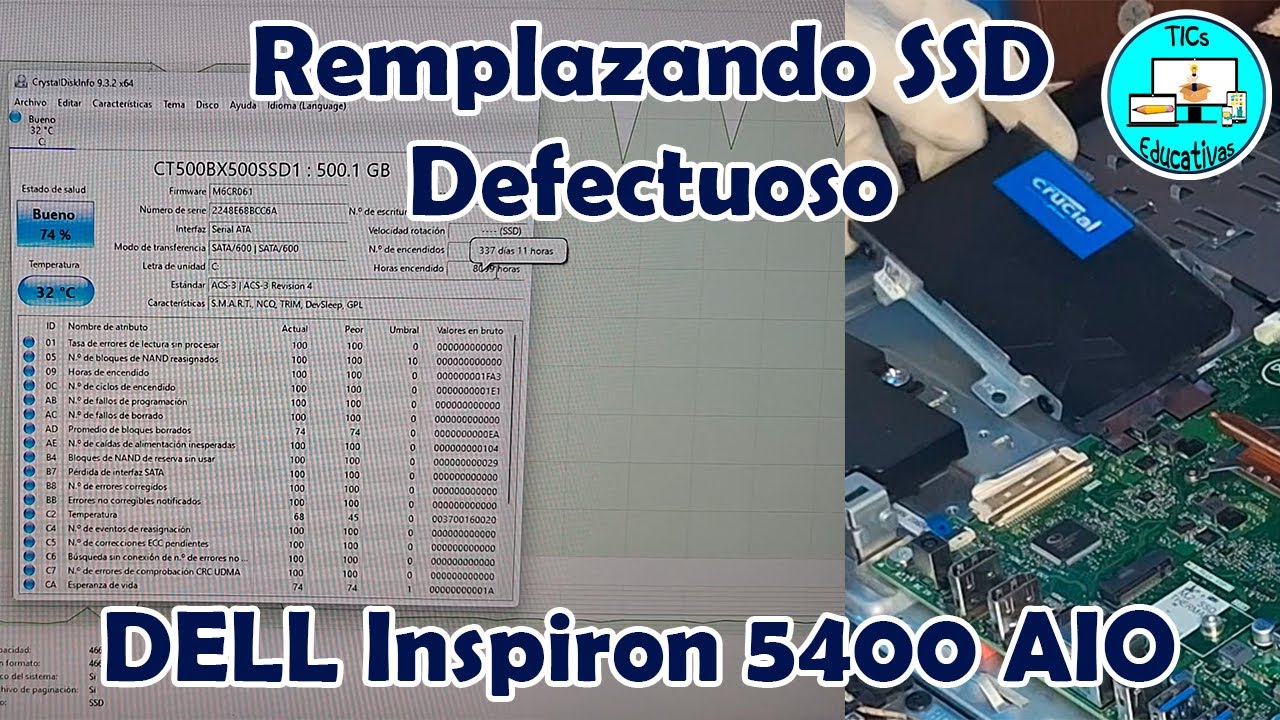 Mi PC está lento y tiene un SSD | Remplazo SSD Defectuoso DELL Inspiron 5400 AIO