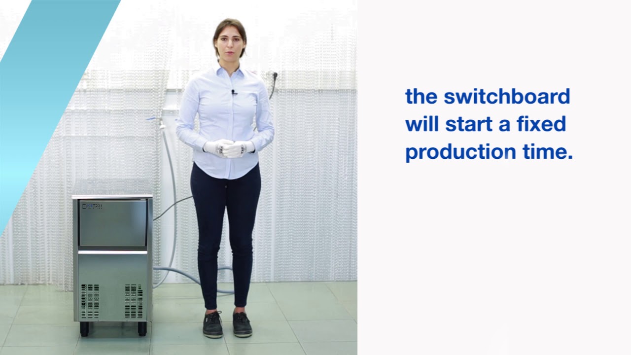 SS Icetech ice machine - working operation