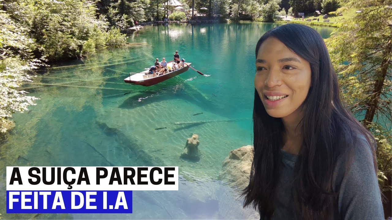 ESSE É O LAGO MAIS BONITO DA SUIÇA - Lago Blausee