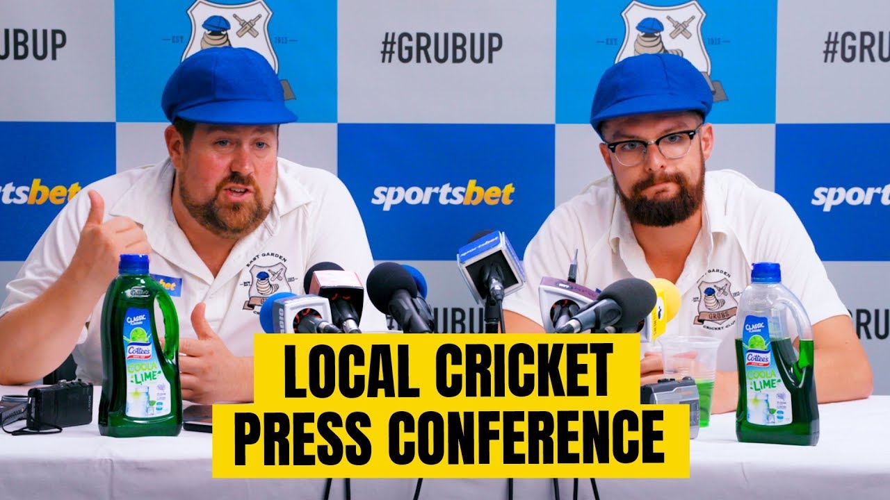 Local Cricket Press Conference [Grubs Comedy Sketch]
