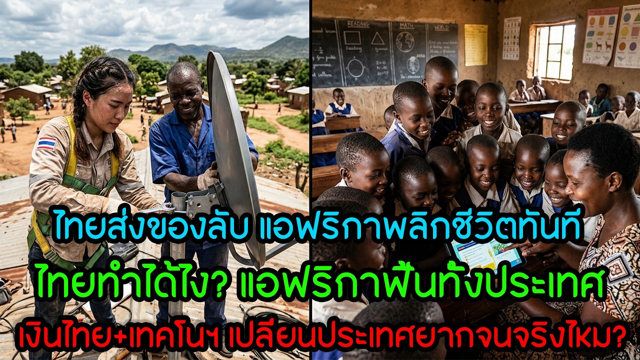 ช็อกโลก! ไทยส่งเงิน+เทคโนโลยี เปลี่ยนประเทศยากจนในแอฟริกา