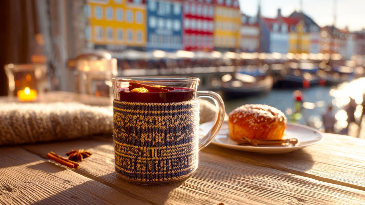 Bossa Nova Morning ☕🚲 Scandinavian Café Warmth — Ease In, Stay Soft