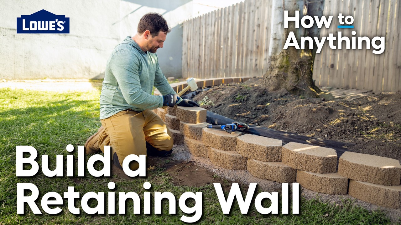 Как построить подпорную стену | Lowe's How To Anything