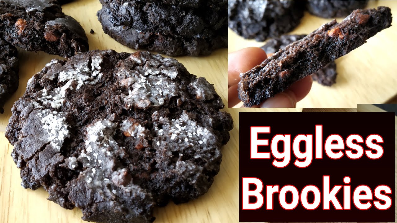 Brookies | Eggless Brookies |Easy Chocolate Cookies |Eggless Chocolate Cookies Recipe