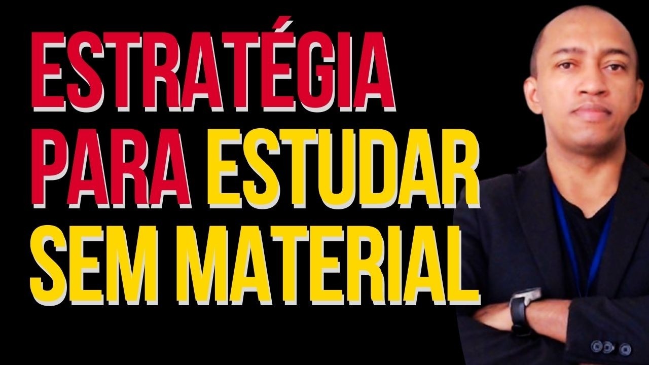 Como Estudar sem TER Material