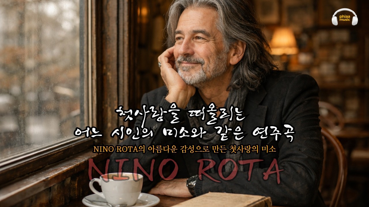 Nino Rota의 감성. 🍀첫사랑을 떠올리는 어느 시인의 미소와 같은 연주곡. Poet’s smile when remembering their first love.