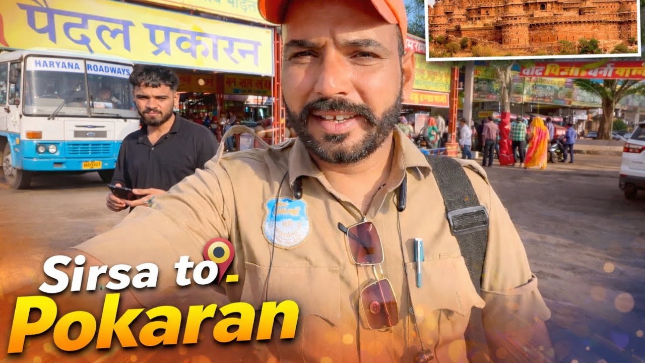 तीन मिनट में ही Sirsa To Pokaran Superfast bus service || India’s First Conductor Vlogger Sunil PG