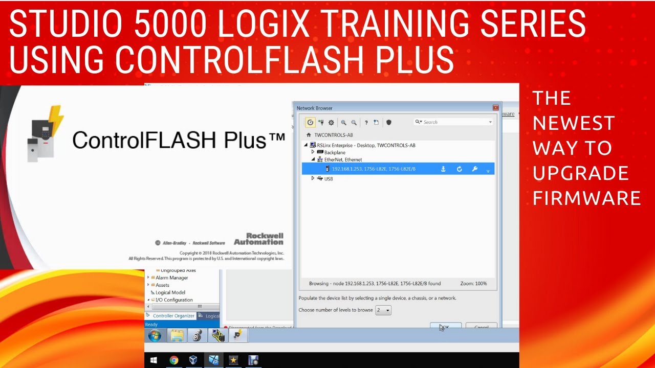 How to use Controlflash Plus to Fix Download Problems to an Allen Bradley Controllogix PLC