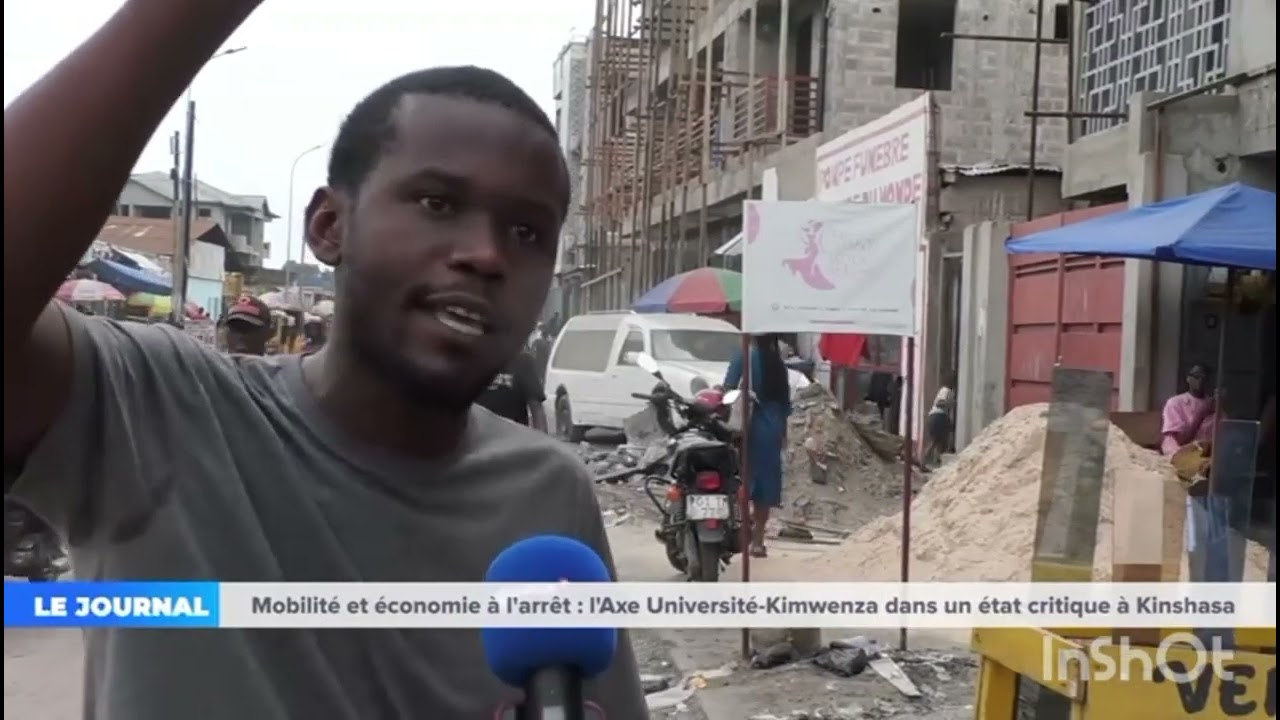 Routes Université et Kimwenza dans un état de délabrement très avancé. 