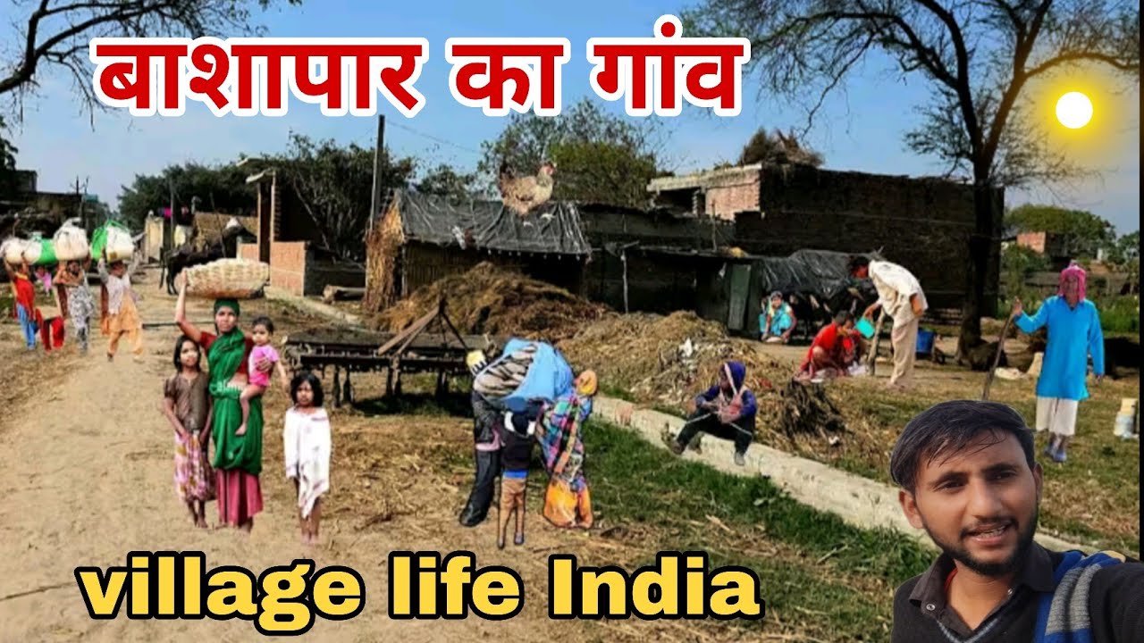 देखिए भाई बाशापार का गांव सिद्धार्थनगर Basapar Ka Gaon Siddharth Nagar