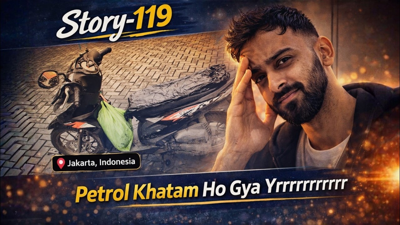 Story-119|Petrol Khatam Ho Gya Yaarrr |A Pahadi in Indonesia|6 March 2026