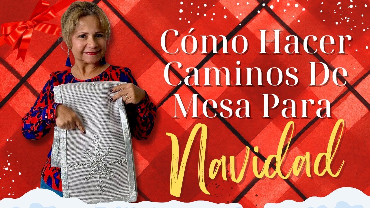 COMO HACER CAMINOS DE MESA PARA NAVIDAD 2021 - COMO HACER DECORACIONES PARA NAVIDAD