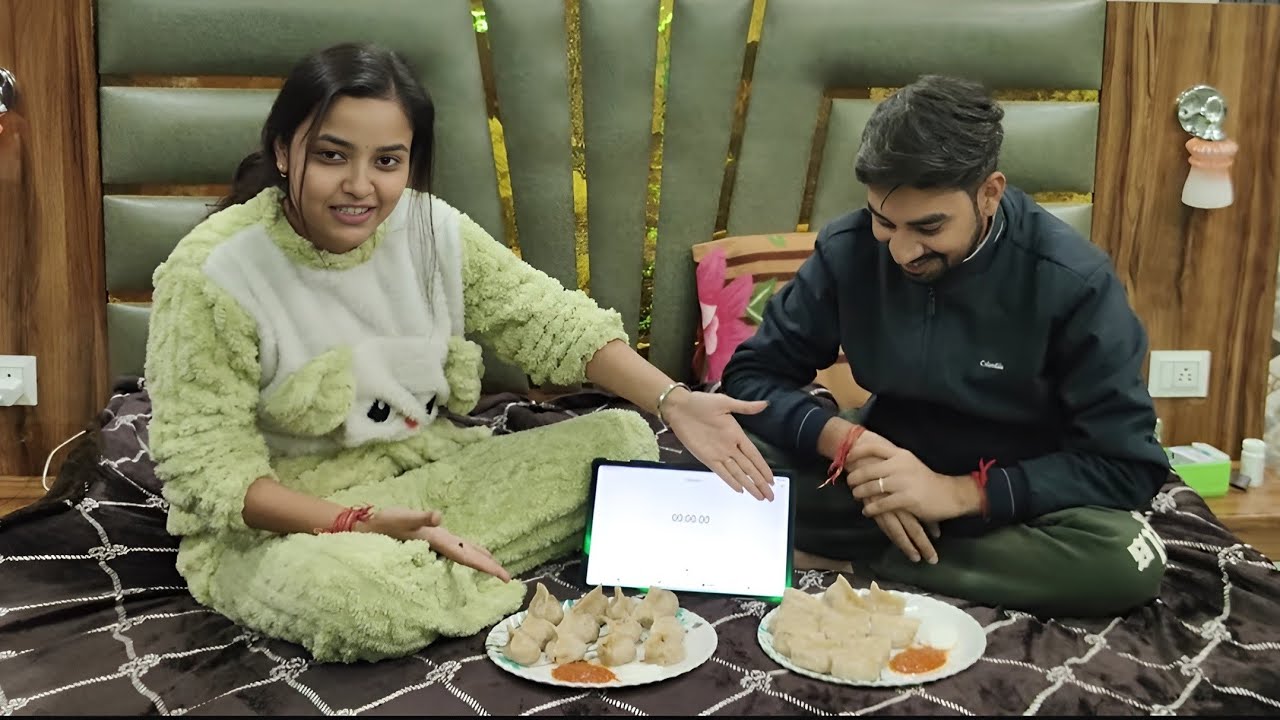 Momos eating challenge with my brother 