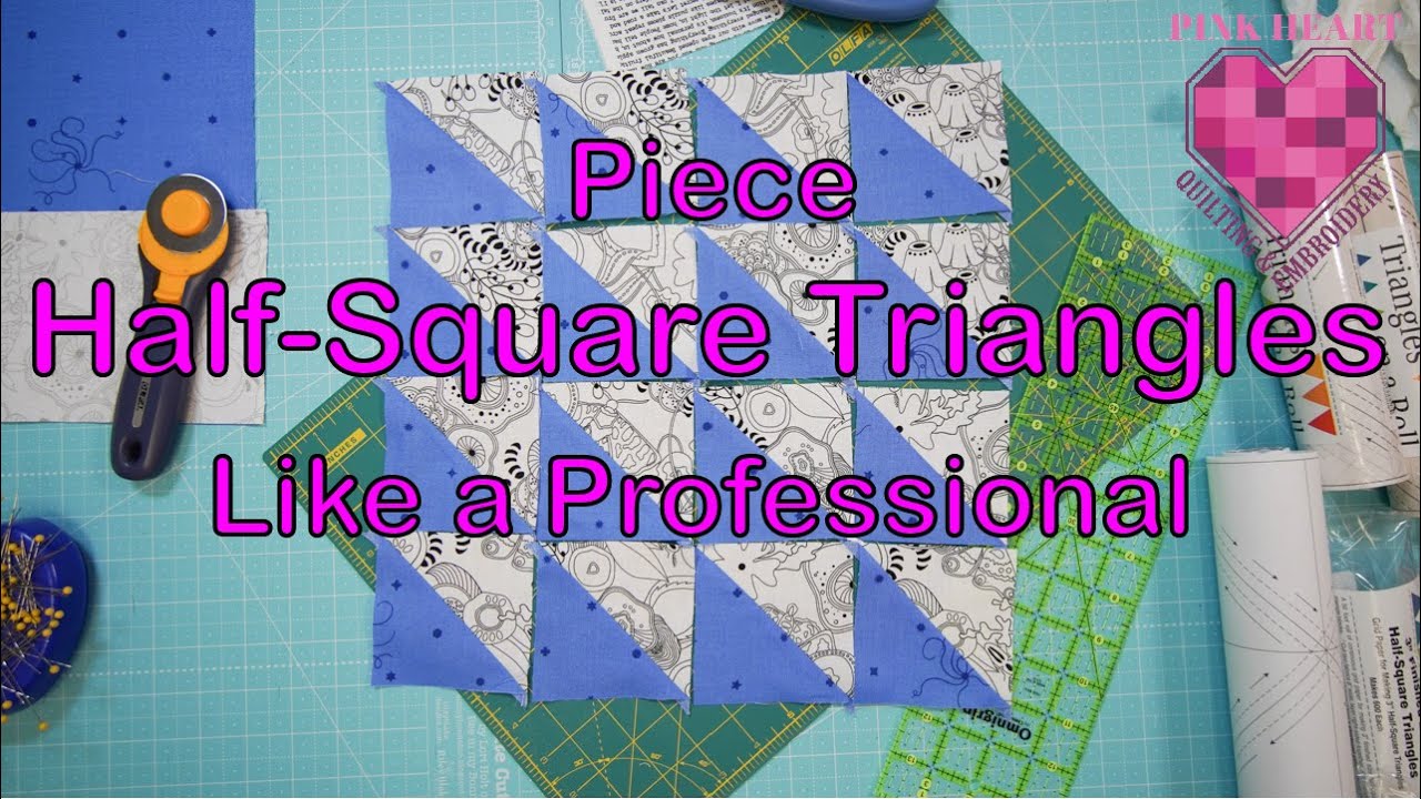 Piece Half-Square Triangles Like a Pro Using Triangles on a Roll Paper
