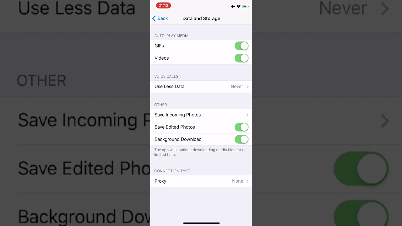 How to enable proxy in the Telegram being logged in