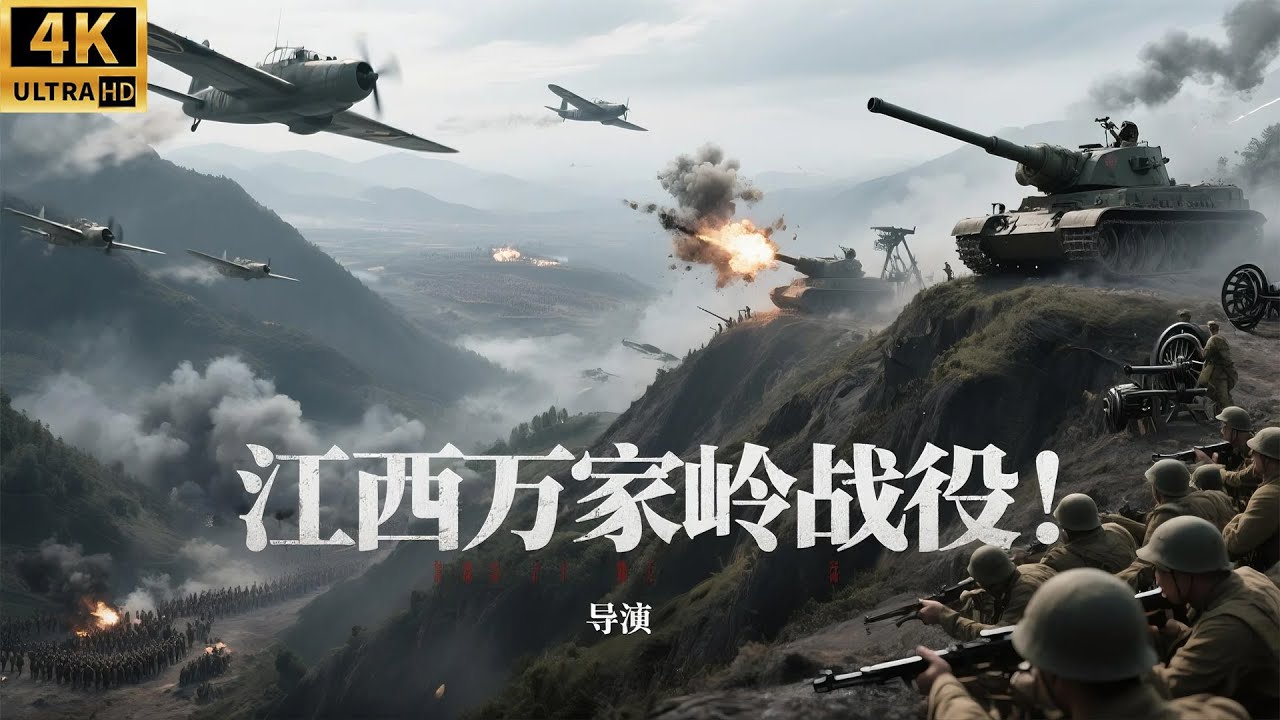 2025最新战争电影！江西万家岭战役！国军埋伏在制高点，轻松歼灭十万日军精锐部队！#战争 #战役 #反法西斯 #五星上将 #亮剑 #甄子丹 #李云龙 #第二次世界大战