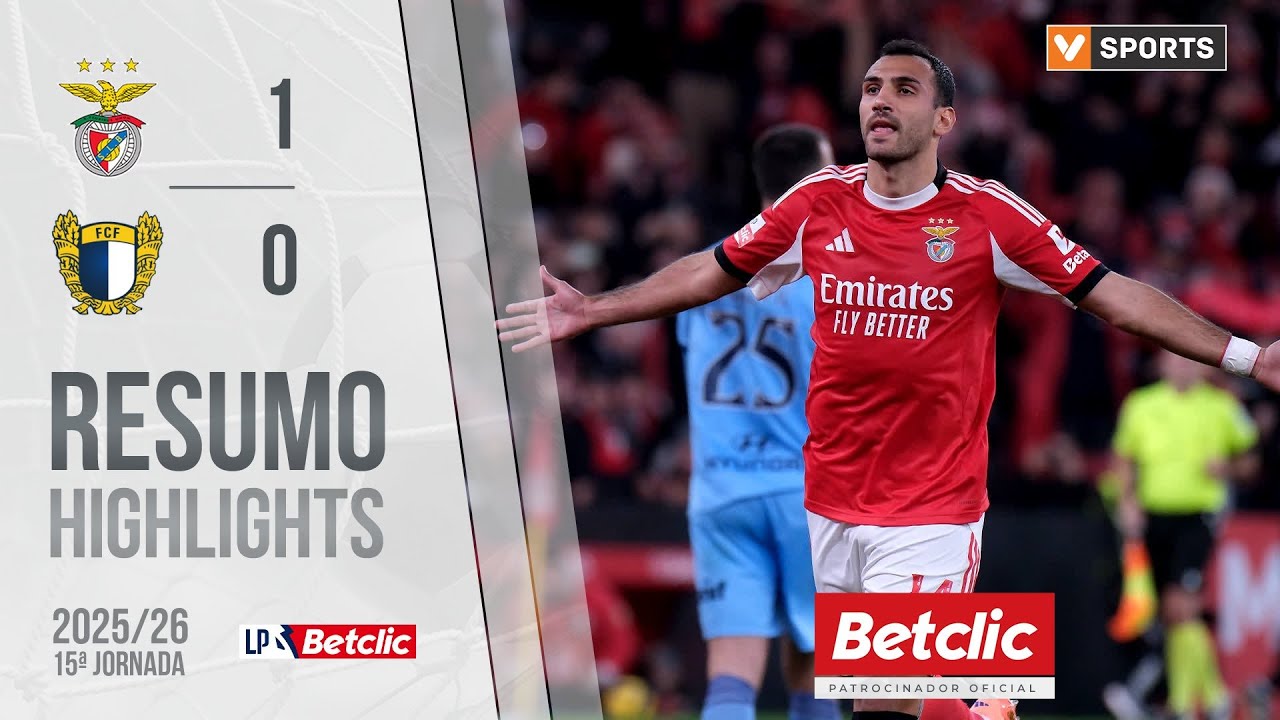 Resumo: Benfica 1-0 Famalic&atilde;o (Liga 25/26 #15)