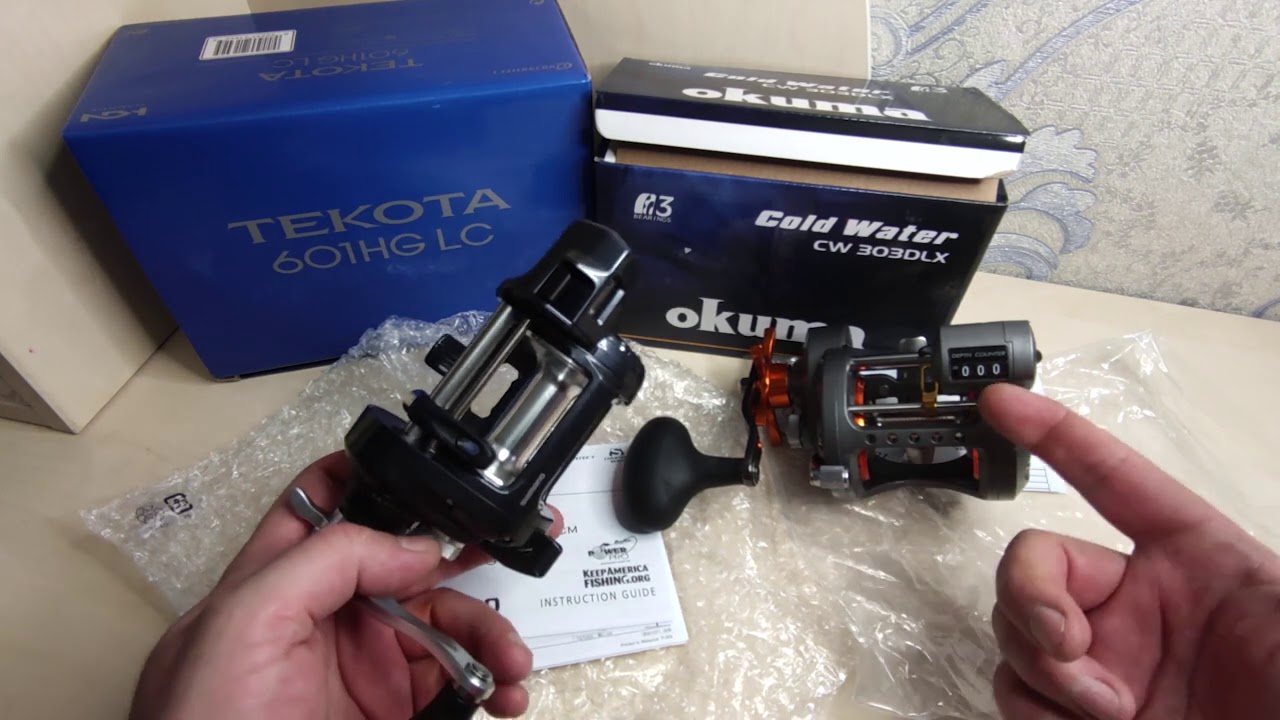 Кому достанутся  Shimano Tekota 601HG LC и Okuma COLD WATER CW-303DLX? Может ТЕБЕ?