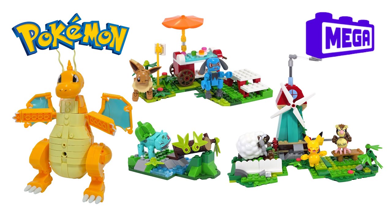 Сборка МЕГАприключений с покемонами (Пикачу и другие) — LEGO Pokemon Speed ​​Build