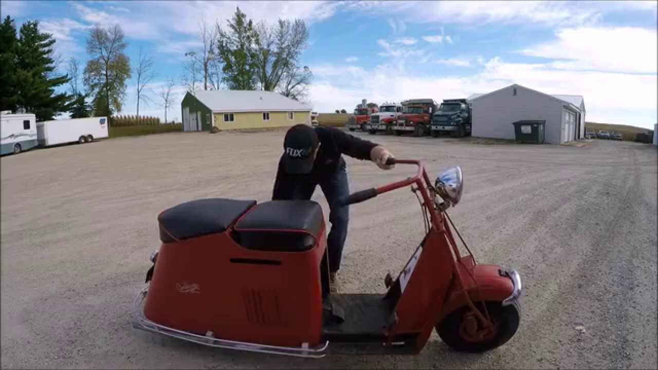 1948 Cushman Road King, 50 series Model 54 Step Thru - TEST DRIVE