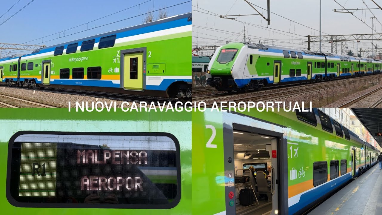 I NUOVI TRENI CARAVAGGIO PER IL SERVIZIO AEROPORTUALE