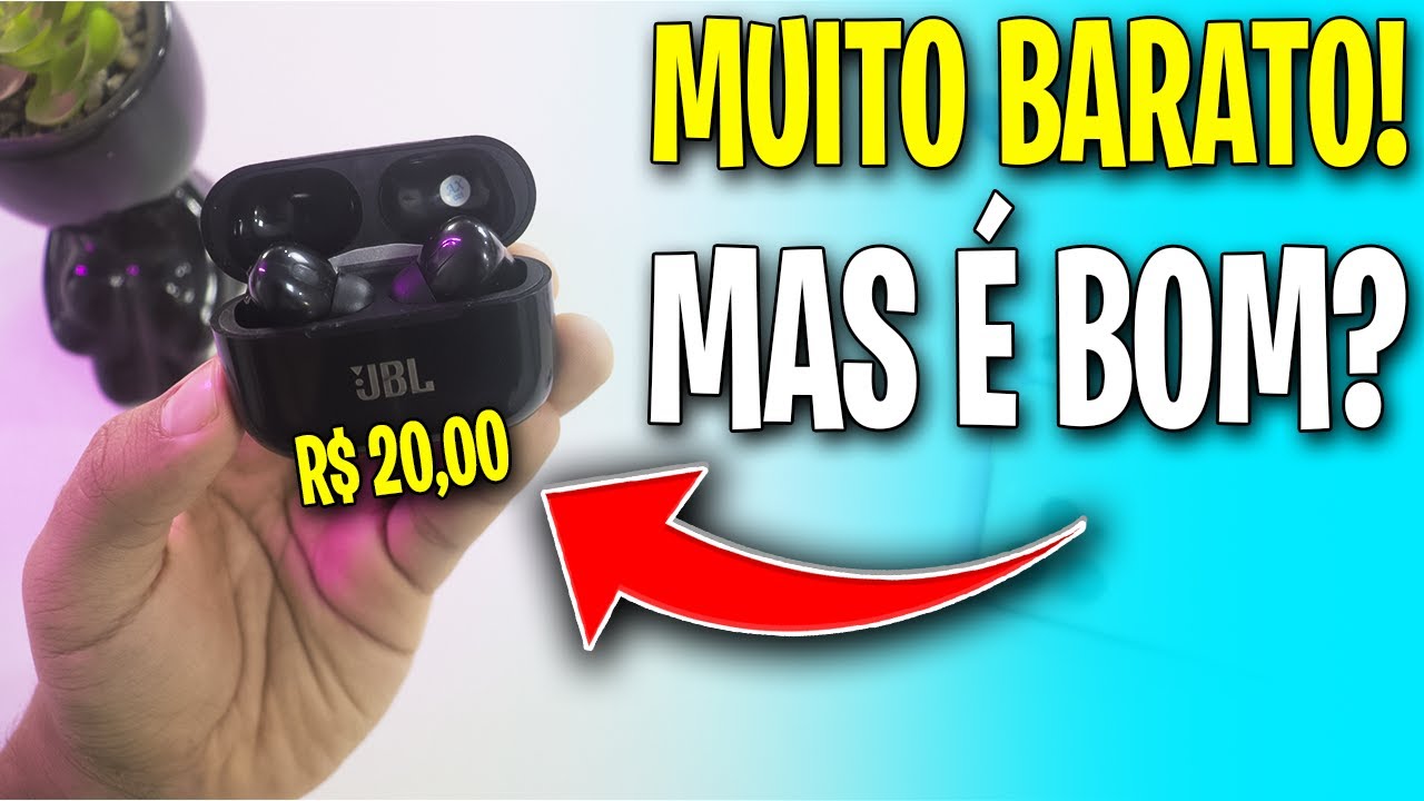 Fone Bluetooth JBL por 20 Reais da Shopee 😱 Será que é bom? Vale a pena comprar? Unboxing e Review