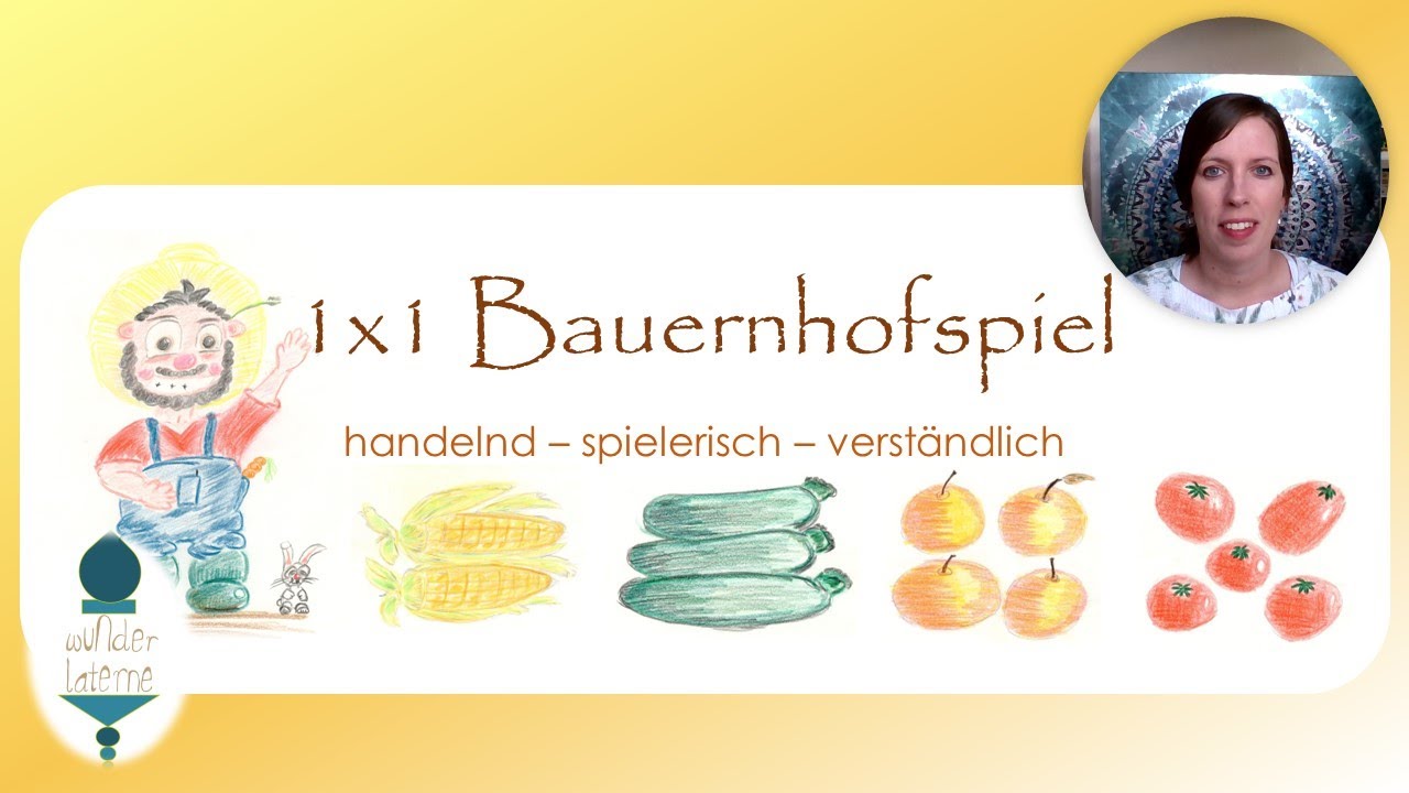 Lernmaterial I 1x1 Bauernhofspiel I Einmaleins lernen